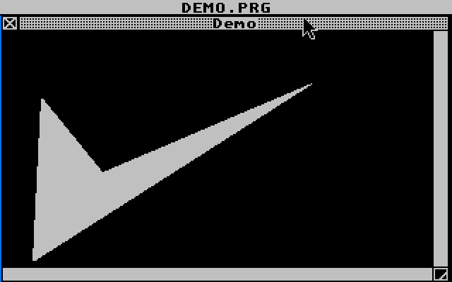 Simple GEM Window Based Drawing Demo atari screenshot